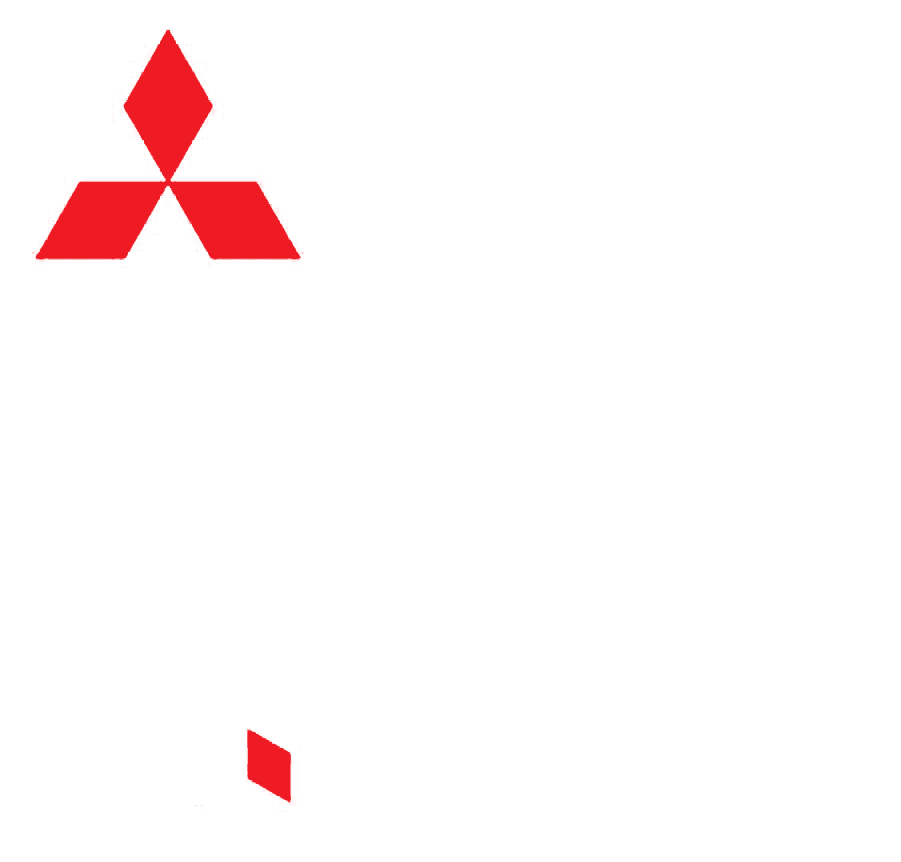 Logo rosso con tre rombi sovrapposti.